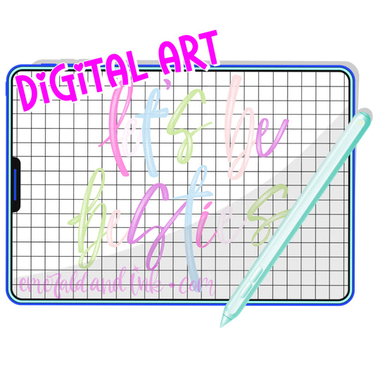 Lets Be Besties Digital PNG Download