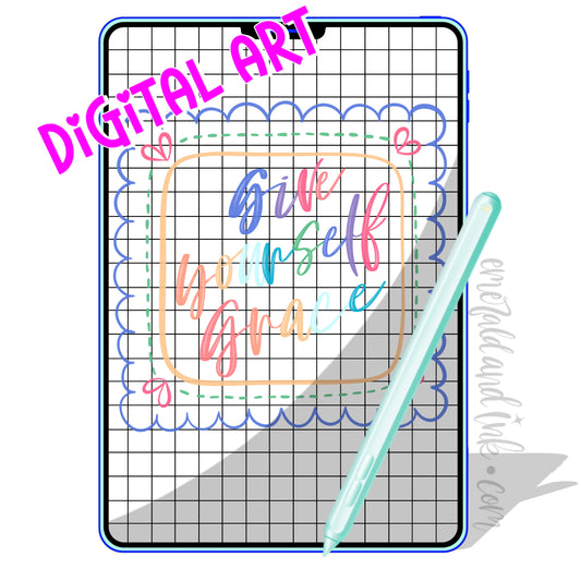 Give Yourself Grace Digital PNG Download