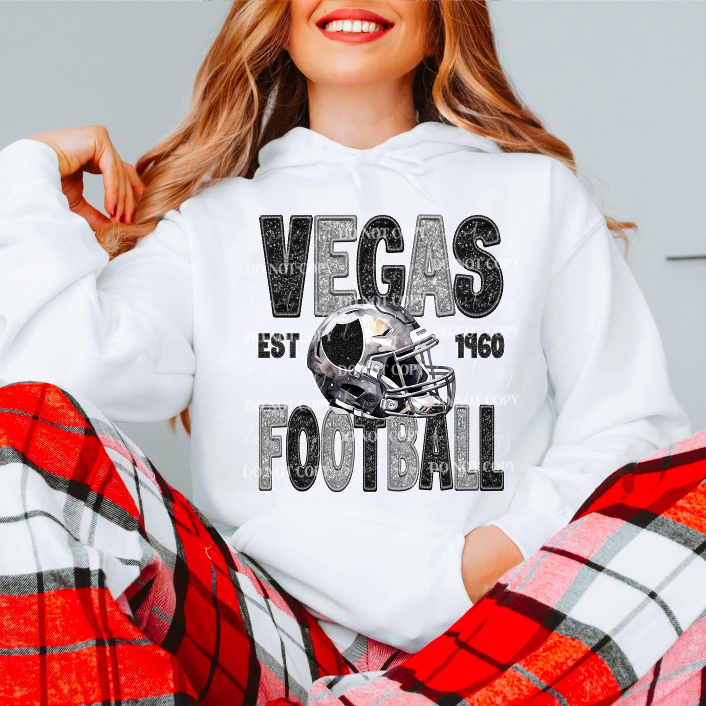 Football Vegas Faux Embroidery - DTF Transfer*TAT 7 biz days