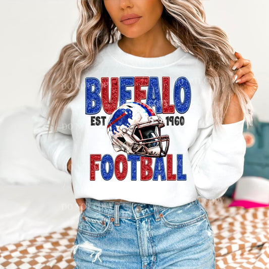 Football Buff Faux Embroidery - DTF Transfer