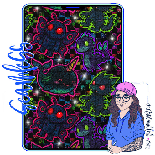 Camp Cryptid Seamless - JPEG Digital Download