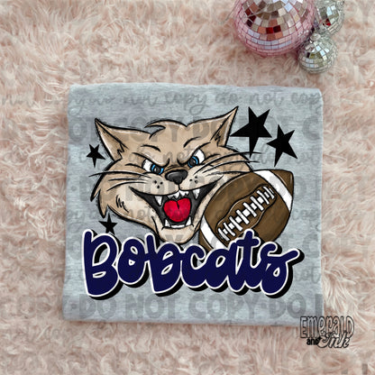 Mascot - Bobcats (w/animal) - DTF Transfer - TAT 5-7 biz days