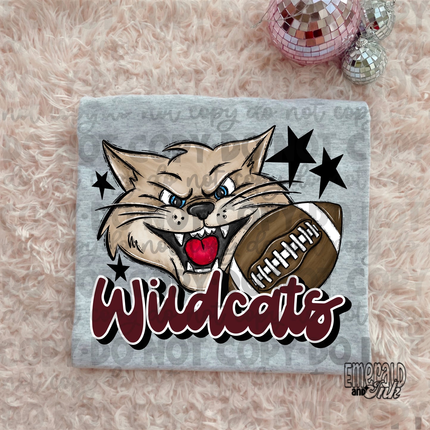 Mascot - Wildcats - DTF Transfer - TAT 5-7 biz days