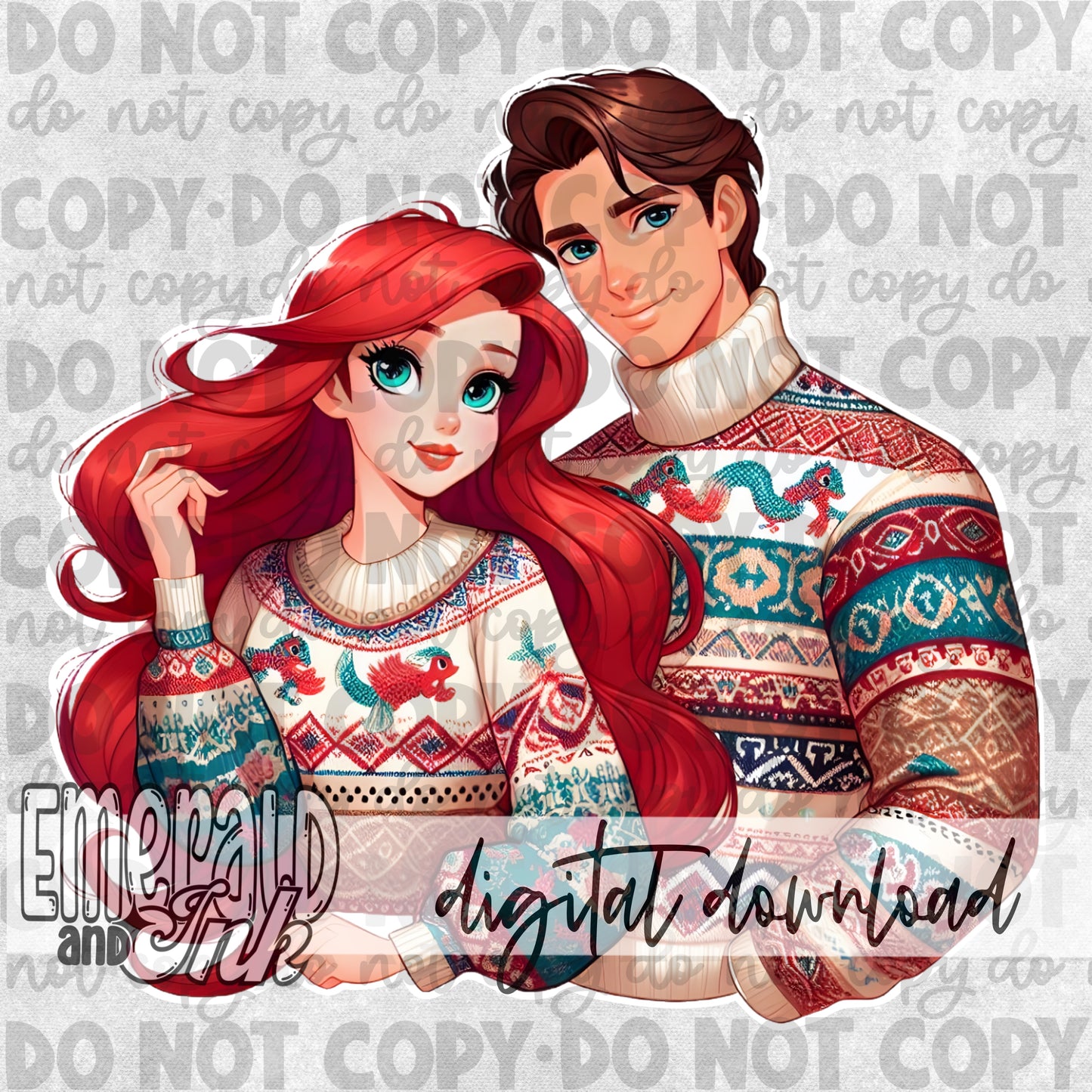 Boujee Kingdom - Under the Sea Couple - Digital Download