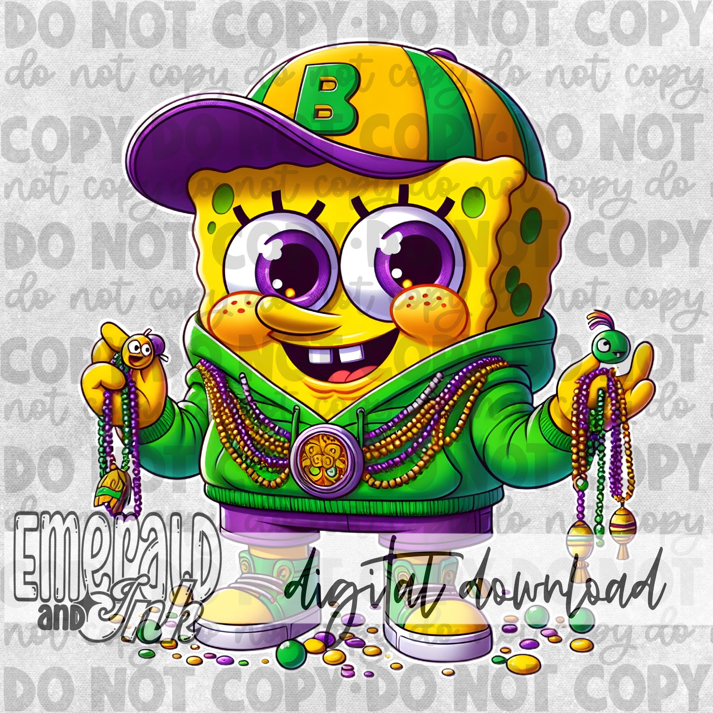 Mardi Gras Cute SB - DIGITAL Download