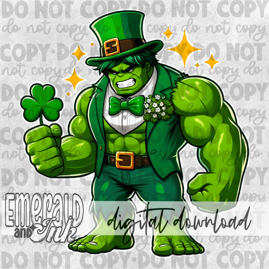 St Patricks Day Muscular Man - DIGITAL Download