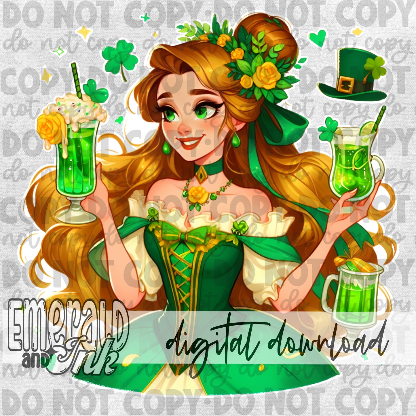 St Patricks Day Beauty 2 - DIGITAL Download