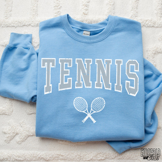 Tennis Varsity Grunge - DTF Transfer