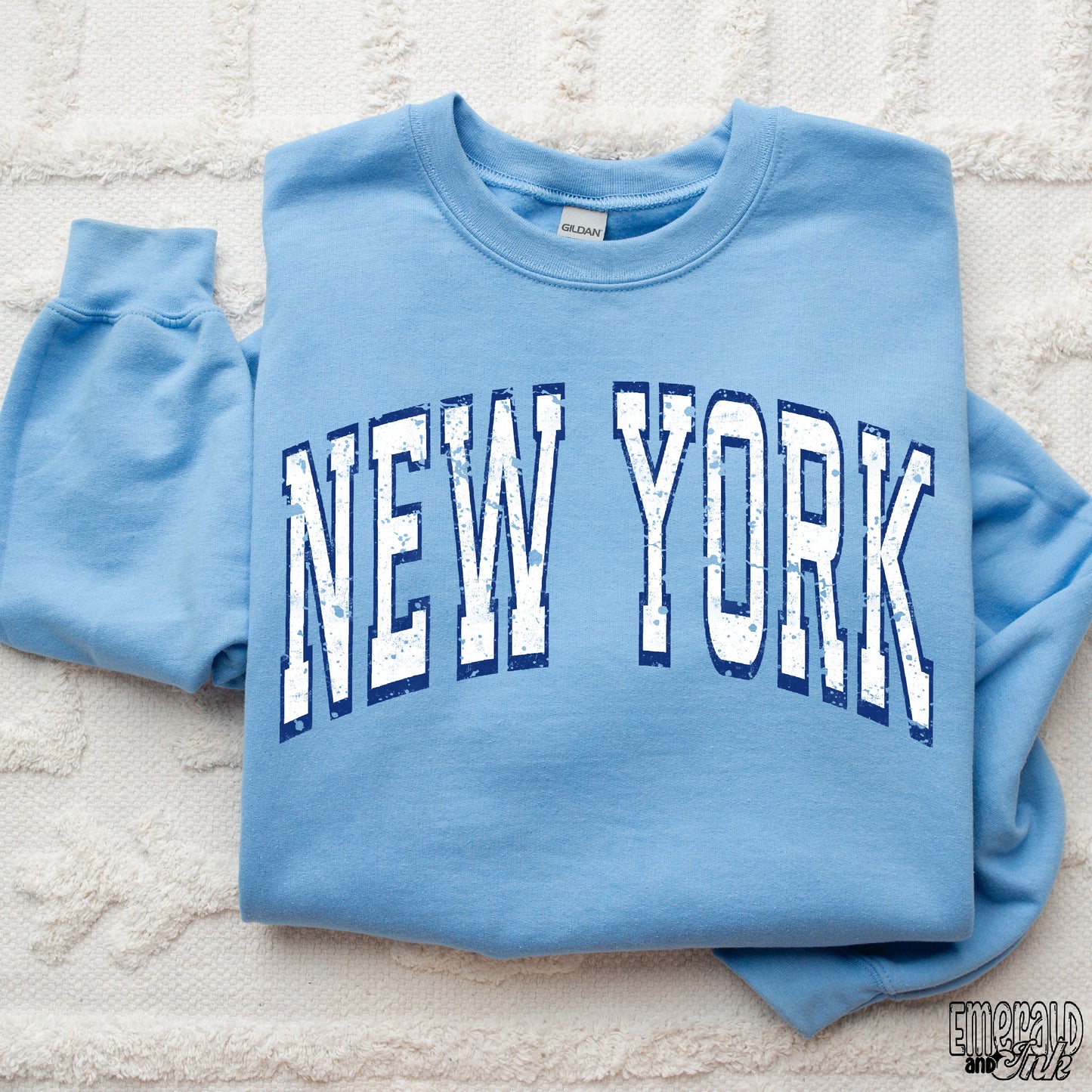 Varsity City - New York Blue - DTF Transfer