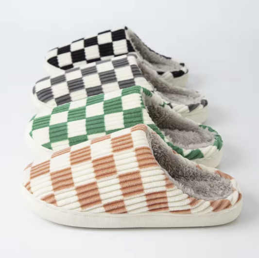 Checkered Slippers