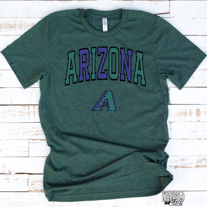 Arizona Baseball Multi Varsity Grunge - DTF Transfer