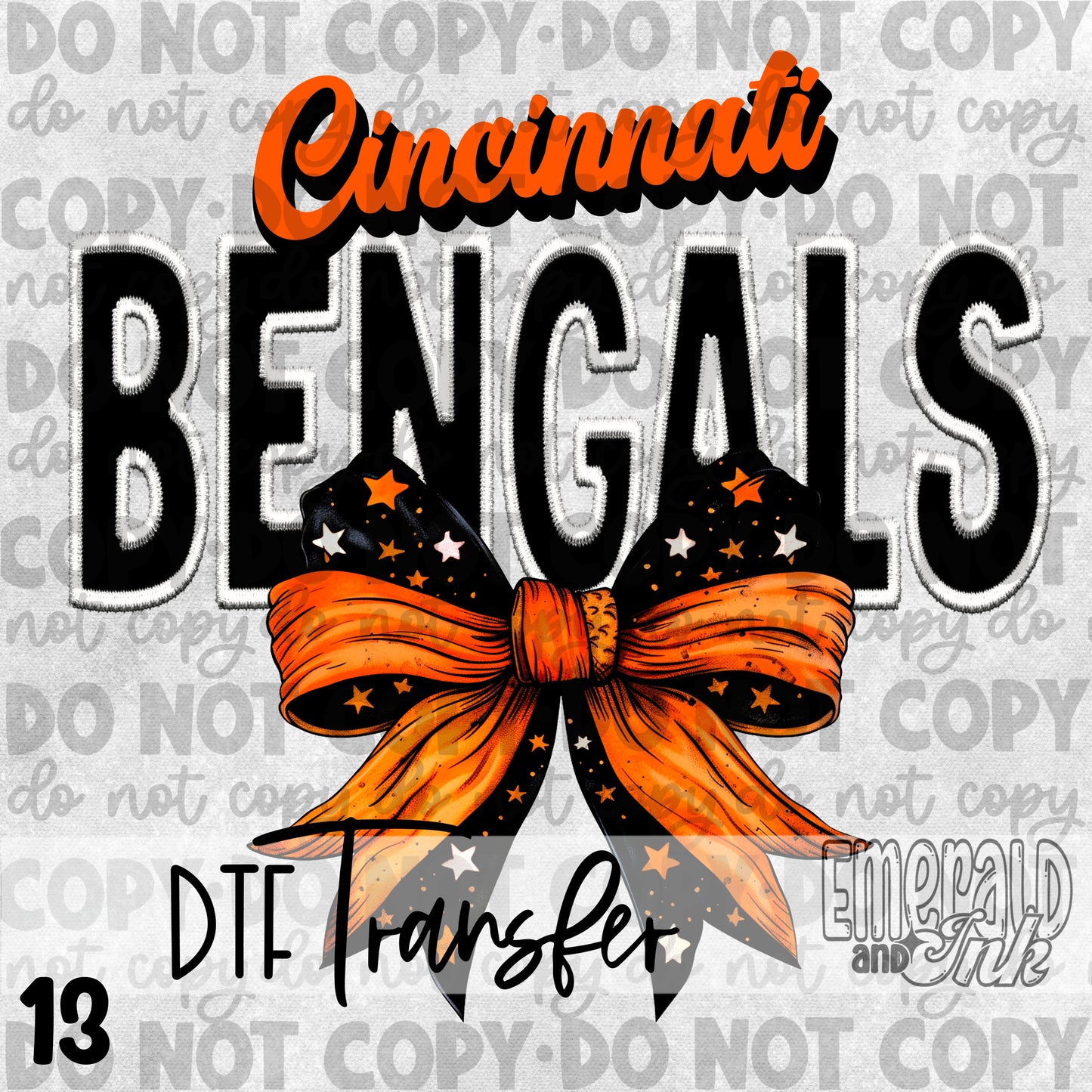 Cinci Football - Pick UR DTF Transfer