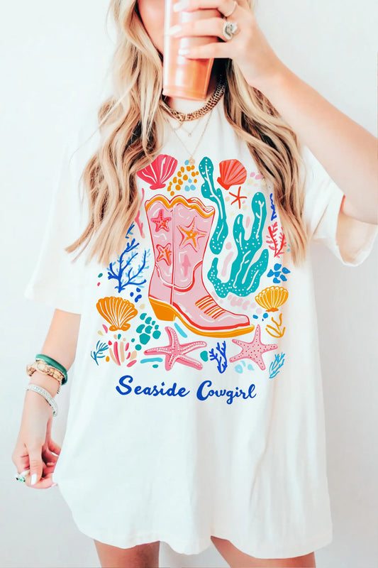 Seaside Cowgirl - DTF Heat Transfer