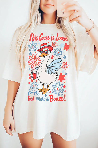 Goose is on the loose 4th of July - DTF Heat Transfer