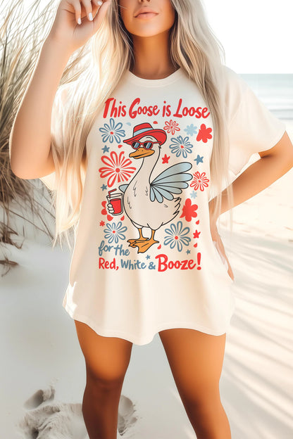 Goose is on the loose 4th of July - DTF Heat Transfer