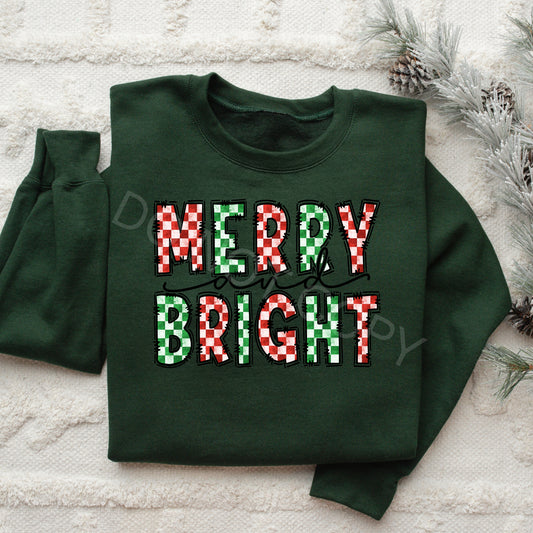 Merry and Bright - DTF Transfer