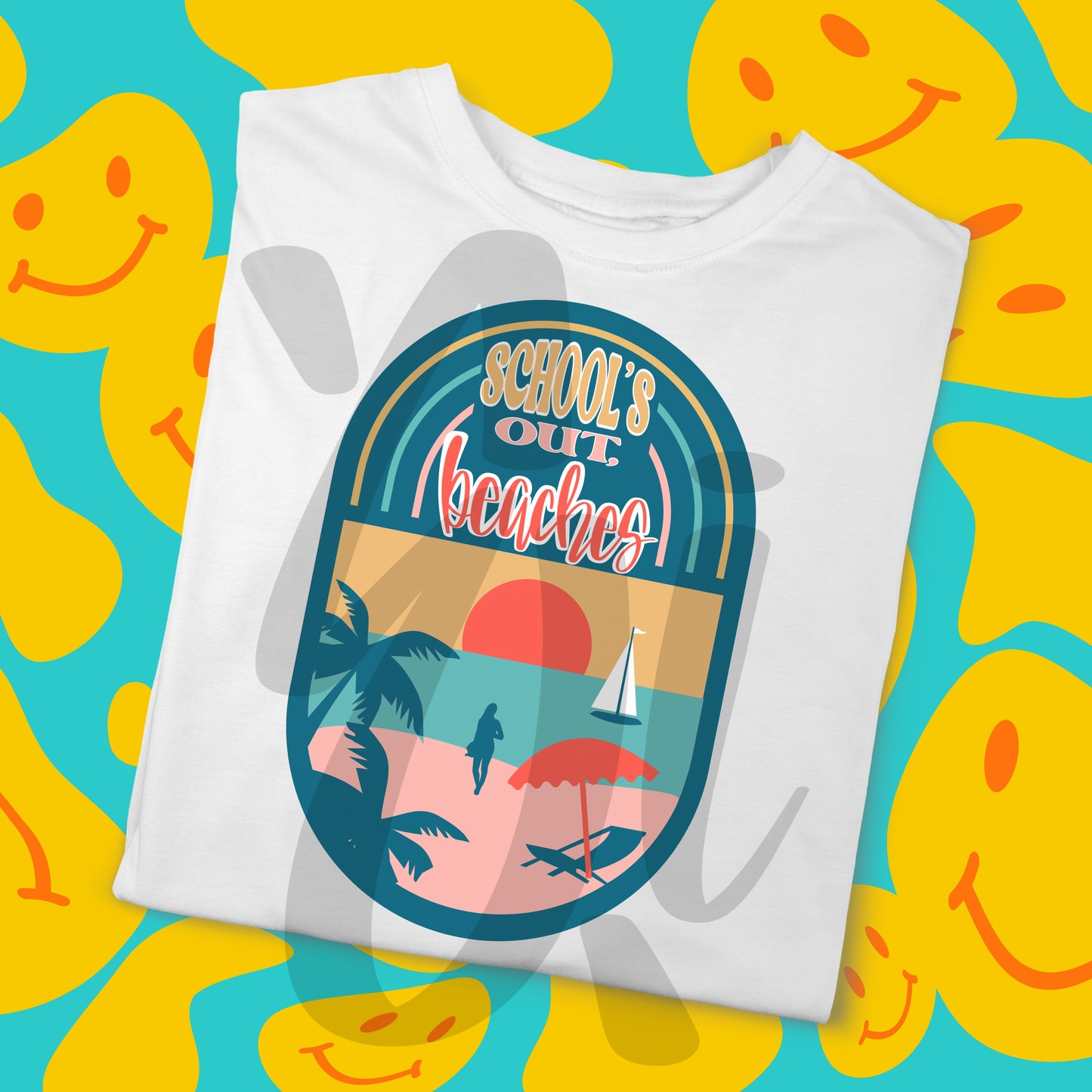 School's Out, Beaches - PNG Digital Download