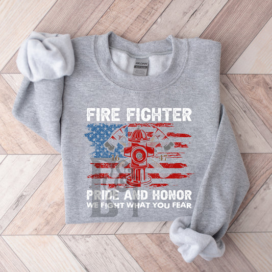 Firefighter Pride and Honor DTF Transfer