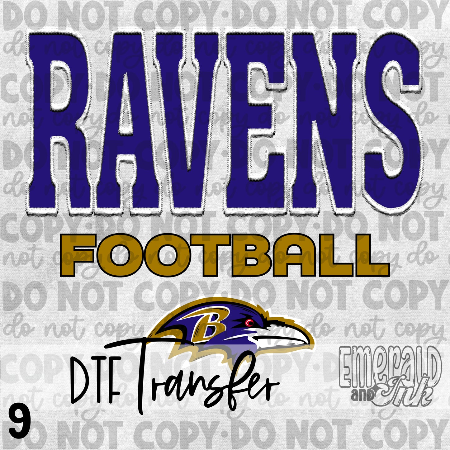 BMore Football - Pick UR DTF Transfer