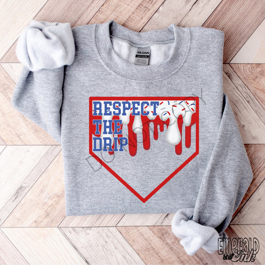 Respect The Drip Patriotic Red - DTF Transfer