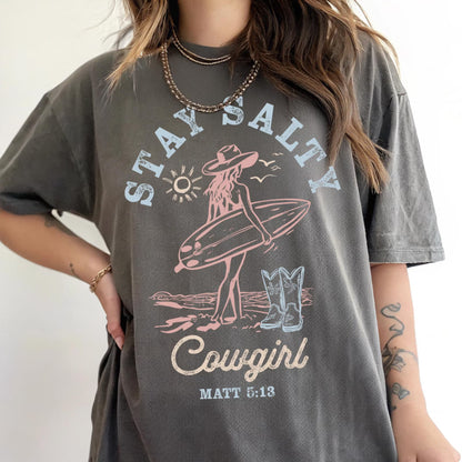 Stay Salty Cowgirl - DTF Heat Transfer