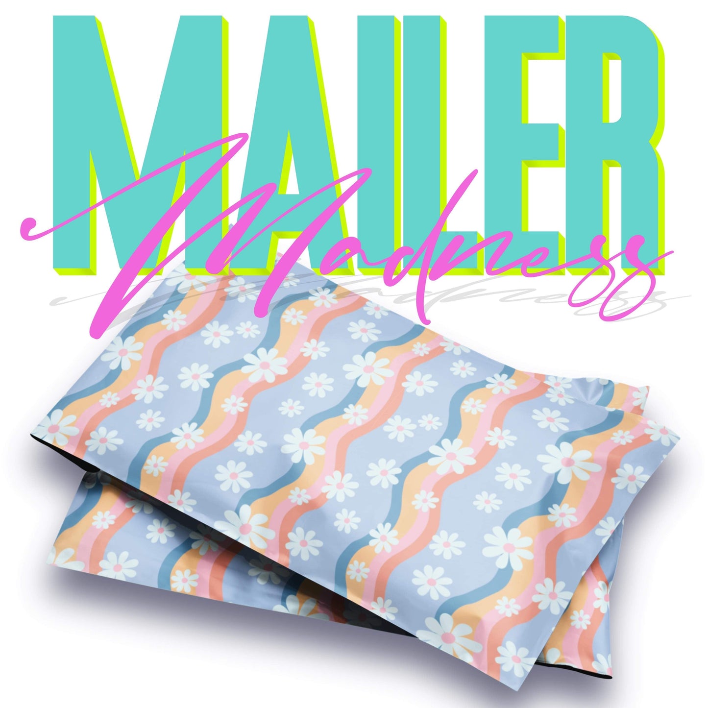 Summertime Waves Polymailer - 14"x17" 100 pack