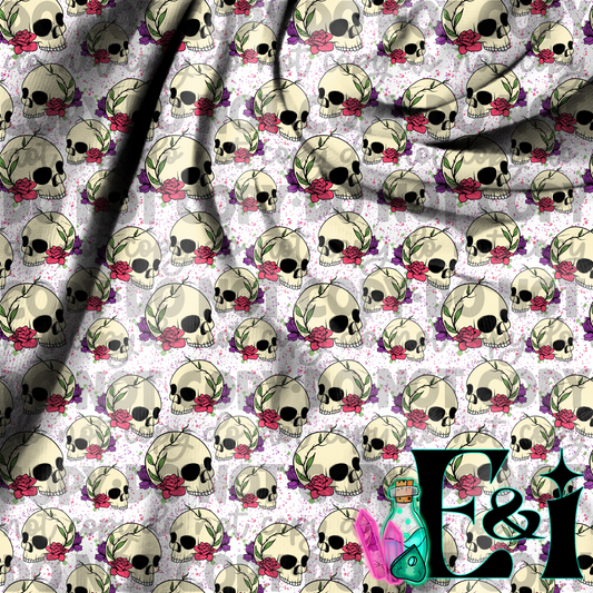 Summer Skulls & Roses Seamless DIGITAL
